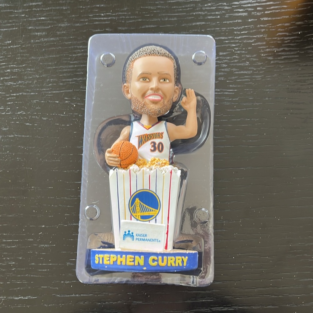 Stephen Curry POPCORN EDITION Bobblehead 2019 Golden State Warriors NIB (item A) - Picture 7 of 15